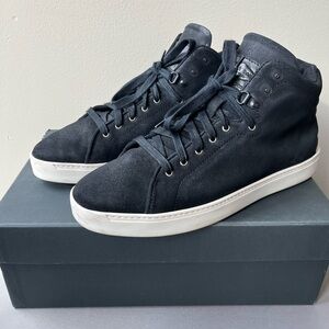 Rag & Bone Black High-Top Suede Sneakers